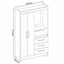 Ver mais imagens de Guarda-roupa 2 Portas Nt 5170 Branco - Notável