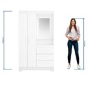 Ver imagem 7 de Guarda-roupa 2 Portas Nt 5170 Branco - Notável