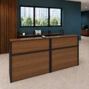 Ver imagem 2 de Conjunto 2 Balcões de Atendimento e Recepção Comercial 120x60cm para Loja, Comércio e Escritório