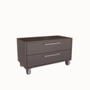 Ver mais imagens de Gabinete para Banheiro Suspenso 80cm Alice com Balcão 2 Gavetas e Espelheira sem Cuba