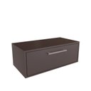Ver imagem 5 de Gabinete para Banheiro Suspenso 80cm Alice com Balcão 2 Gavetas e Espelheira sem Cuba Cinza/Grafite