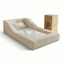 Ver imagem 2 de Cama Montessoriana Infantil Noah 100% Espuma com Colchão Bouclê Bege - Desk Design