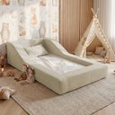 Ver imagem 1 de Cama Montessoriana Infantil Noah 100% Espuma com Colchão Bouclê Bege - Desk Design
