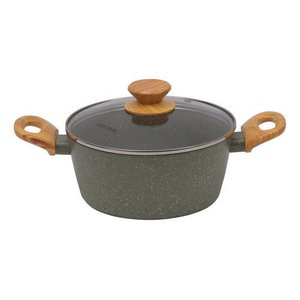 Panela Caçarola Verde 20cm Indução Cerâmico 4mm Style Cook