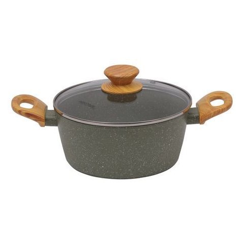 Panela Caçarola Verde 20cm Indução Cerâmico 4mm Style Cook