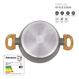 Panela Caçarola Verde 20cm Indução Cerâmico 4mm Style Cook - 5