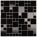Ver imagem 1 de Pastilha de Meta AX14 29,8cm x 29,8cm Colorido/Preto com Cinza Glass Mosaic