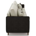 Ver imagem 6 de Sofá 2 Lugares Living 172cm Zoe K04 Veludo Bege/preto - Mpozenato