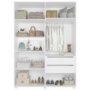 Ver mais imagens de Guarda Roupa Casal 150cm 6 Portas Vittara Branco a02 - Mpozenato