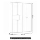Ver imagem 4 de Guarda Roupa Casal 150cm 6 Portas Vittara Branco a02 - Mpozenato