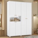 Ver imagem 6 de Guarda Roupa Casal 150cm 6 Portas Vittara Branco a02 - Mpozenato