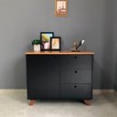 Ver mais imagens de Balcão Retrô E Versátil Com 1 Porta E 3 Gavetas Lugano