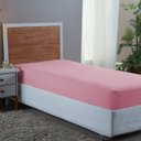 Ver imagem 2 de Lençol Solteiro Aveludado 400 Fios Cama Box e Infantil com Elástico Avulso:rose