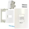 Campainha Eletronica Cigarra Grilo Residencial Comercial Bivolt 4X2 Slim + Interruptor Pulsador - 1