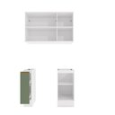 Ver imagem 3 de Lavanderia Modulada Kappesberg Celeste 3 Peças Branco/verde 120cm