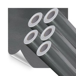 Kit 10 Metros de Papel de Parede Lavavel Alto Brilho Cinza Metalico - 1