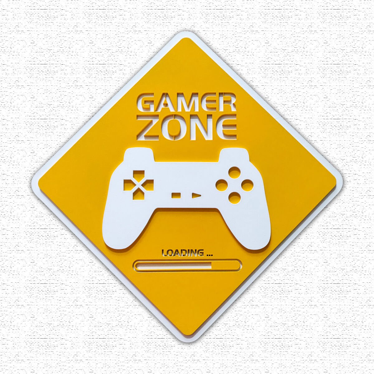 Placa Game zone Woodhead 25x25 cm