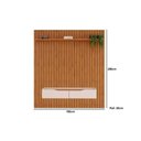 Ver imagem 4 de Estante P- Sala até 65 Pol Pratic Ripado C- 2 Gavetas 183x240cm Cedro-bali - Dj Móveis
