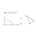 Ver imagem 2 de Kit 6 Suporte Prateleira Mão Francesa Reforçada 30cm - Loth
