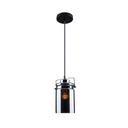 Ver imagem 1 de Lustre Rústico Moderno Direcionável Haz 1 Lâmpada E27 Bivolt:fumê/110v/220v
