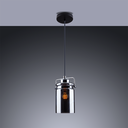 Ver imagem 2 de Lustre Rústico Moderno Direcionável Haz 1 Lâmpada E27 Bivolt:fumê/110v/220v