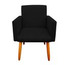 Ver imagem 7 de Kit 2 Poltrona Decorativa Nina para Sala e Quarto Suede Preto