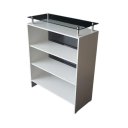 Ver imagem 2 de Balcão Expositor Vitrine com Prolongador Expositor Mdf Branco - Suprema Móveis