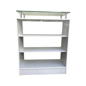 Balcão Expositor Vitrine com Prolongador Expositor Mdf Branco - Suprema Móveis