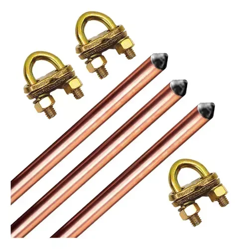Ver imagem 1 de Kit 3 Haste + 3 Conector Terra Gtdu 5/8 X2,4m Cobreada