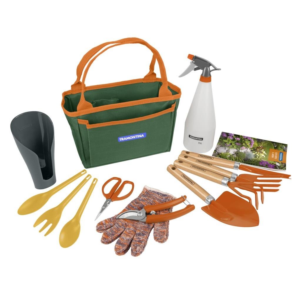 Kit presente para Jardinagem Tramontina com Bolsa de Lona 13 Peças - 9