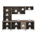 Ver imagem 6 de Armário de Cozinha Modulada Completa Fidelitá Paris 5 Peças 260cm 13 Portas 3 Gavetas com Tampo