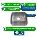 Ver imagem 2 de 10 Tanque Inox 40x34x20 Aço 304 Fosco Cozinha As Atacado Kit