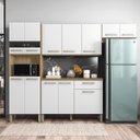 Ver imagem 3 de Armário de Cozinha Compacta Versalhes Freijó Supremo 12 Portas, 1 Gaveta e Balcão com Tampo - Kits P