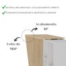 Escrivaninha em L com Nichos Moderna Urban - 13