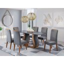 Ver imagem 1 de  Mesa de Jantar Retangular Vitalic com 6 Cadeiras Madeira Maciça Vegas 