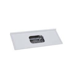 Pia Para Cozinha em Mármore Sintético com Cuba em Aço Inox 140cmx55cm   - 2