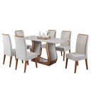 Ver imagem 2 de  Mesa de Jantar Retangular Vitalic com 6 Cadeiras Madeira Maciça Vegas 