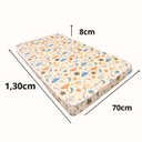 Ver imagem 5 de Colchão para Berço Quarto Infantil com Protetor Tecido Antialérgico - Beauty Móveis:1,30x70x8