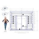 Ver imagem 3 de Guarda Roupa Casal Imperador Branco Plus com Cômoda Sapateira Genova Plus Branco -Zanzini