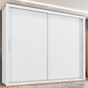 Ver imagem 6 de Guarda Roupa Casal Imperador Branco Plus com Cômoda Sapateira Genova Plus Branco -Zanzini