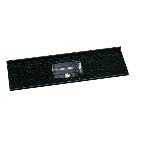 Pia para Cozinha em Mármore Sintético com Cuba em Aço Inox 180CMX55CM Aj Rorato