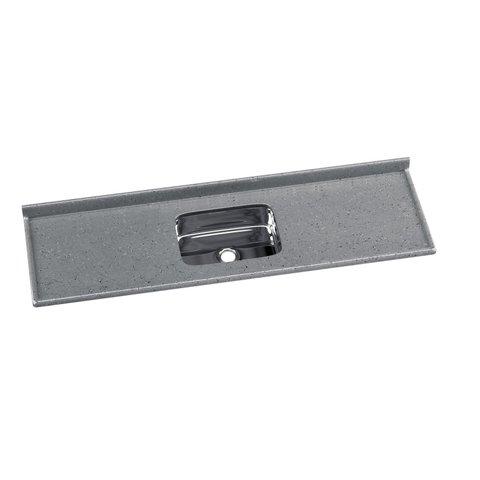 Pia para Cozinha em Mármore Sintético com Cuba em Aço Inox 180CMX55CM Aj Rorato