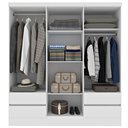 Ver imagem 4 de Guarda Roupa Casal com pés 6 Portas 4 Gavetas com 180cm Oregon