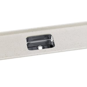 Pia Para Cozinha em Mármore Sintético com Cuba em Aço Inox 180cmx55cm 