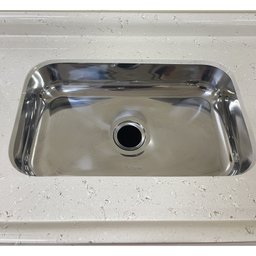 Pia Para Cozinha em Mármore Sintético com Cuba em Aço Inox 180cmx55cm  - 6