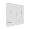 Guarda Roupa Casal 6 Portas 4 Gavetas 180cm Oregon   - 2