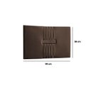 Ver mais imagens de Cabeceira Painel Estofada Nevada Suede Marrom Solteiro 90cm para Cama Box