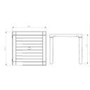 Ver imagem 3 de Mesa Niala Quadrada Adulta Tampo Plástico