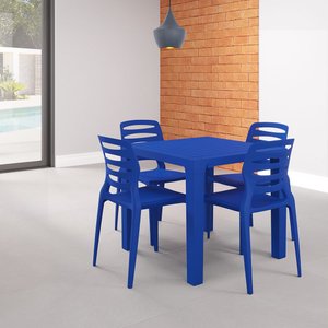 Mesa Niala Quadrada Adulta Tampo Plástico