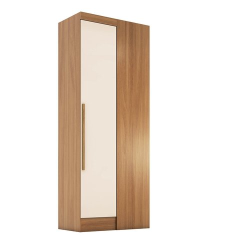 Módulo para Guarda-Roupa Smart Canto 1 Porta Espresso Móveis Bege/Cinamomo/Off White